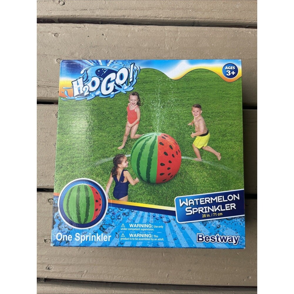 Watermelon Ball Jumbo Sprinkler 28" Inflatable Sprinkler Toy, H2O Go! Free 🚢